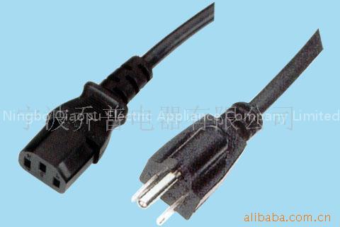 Various types of computer parts supply, power cord plugs, extension, the line is set