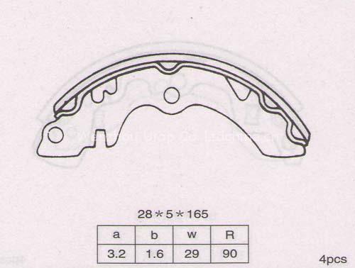 brake shoes for SUZUKI