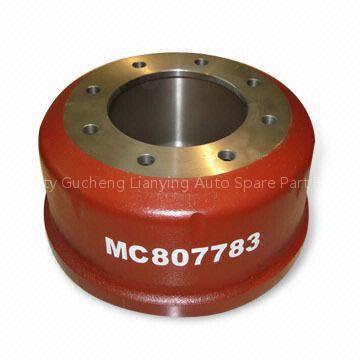 Brake drum and wheel hub