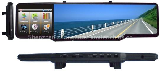 4.3 inch Car Rearview Mirror Gps