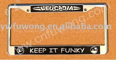 License plate frame