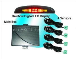 rainbow led displayer parking sensor