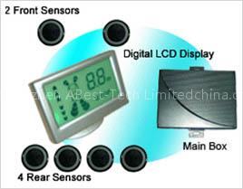 lcd display parking sensor (6 sensors)