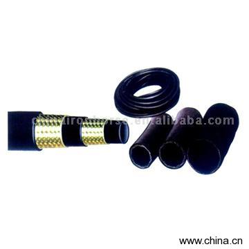 Steel Wire Reinforced, Rubber Covered Hydraulic Hose