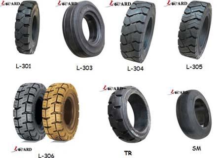 l-guard forklift solid tires