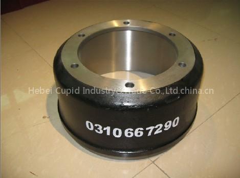 semi-truck brake drum and wheel hub for HINO,NISSAN,SCANIA,WEBB