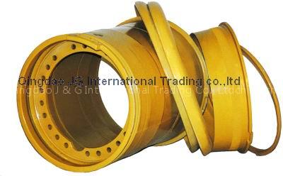 Steel Wheel Rims For Otr / Earthmover Steel Wheel Rim, OTR wheel Rim, 25.00-25