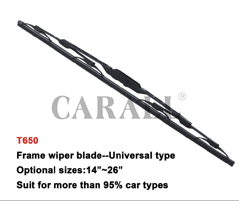 Frame wiper blade