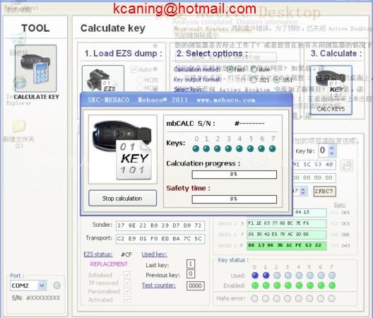 Benz key caculator