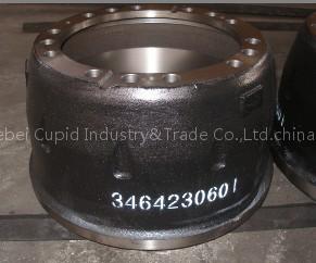 brake drum and wheel hub for Mercedes Benz 3464230601