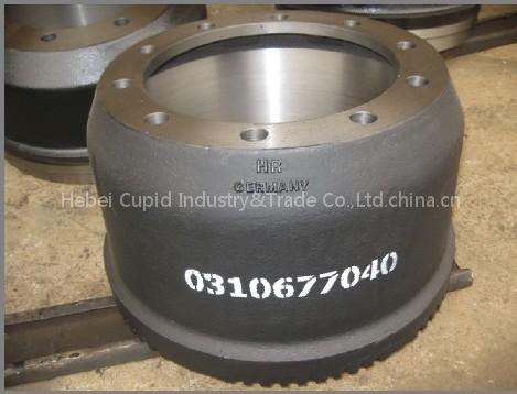 semi truck brake drum and wheel hub BPW-0310677040