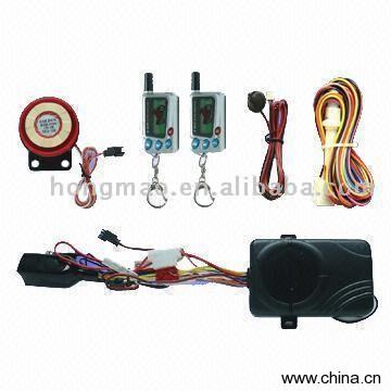 Two-Way Motorcycle Alarm with LED Status Indicator and Tilt Sensor