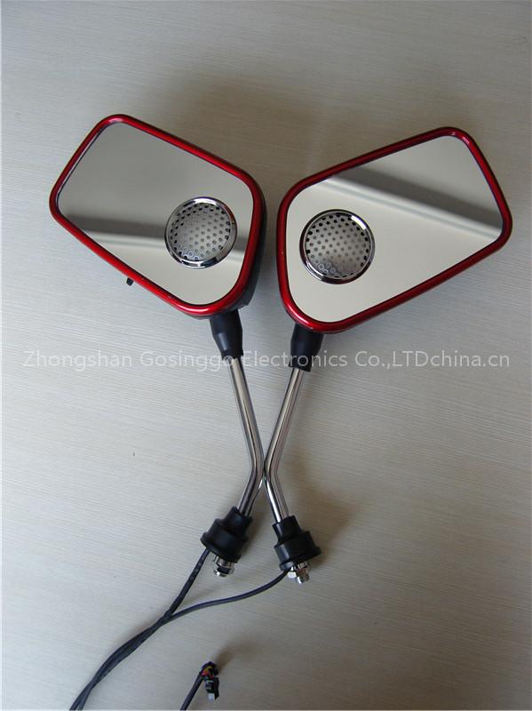 Motorcycle mirror mp3 audio