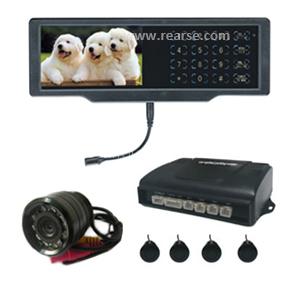 Video Reverse Parking Sensors with 4.3" Bluetooth Mirror Monitor