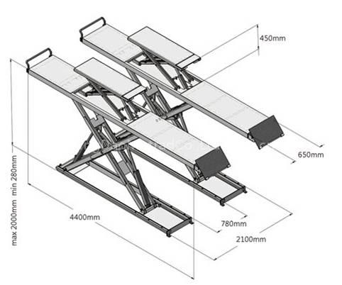 Scissor Vertical reciprocating conveyors