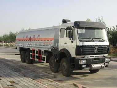 Chemical liquid tank truck