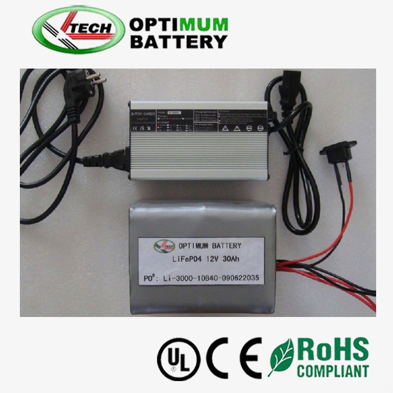 12V 30Ah LiFePO4 battery/Optimum battery Co., Ltd.