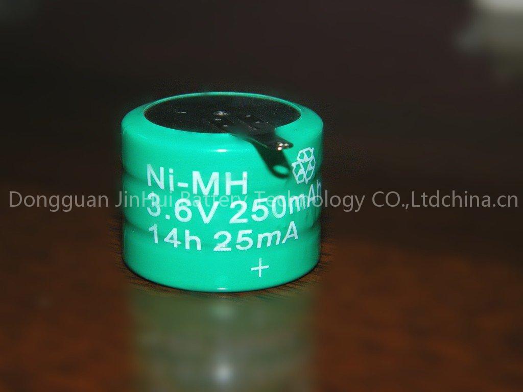 250 mAh nimh rechargeable battery
