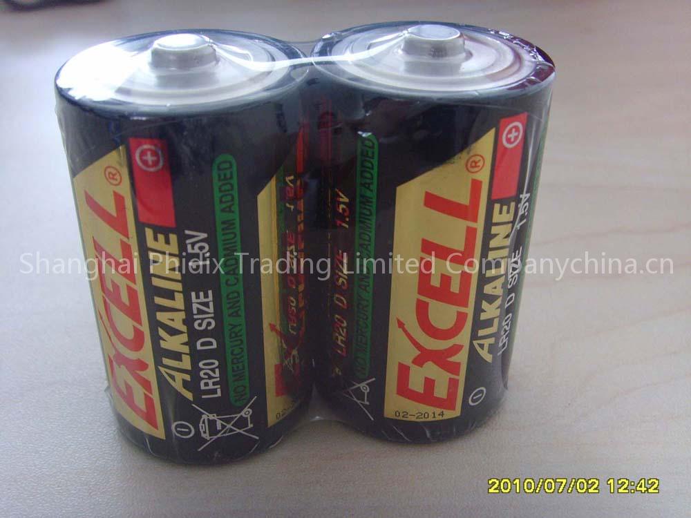 EXCELL D/LR20 ALKALINE BATTERY