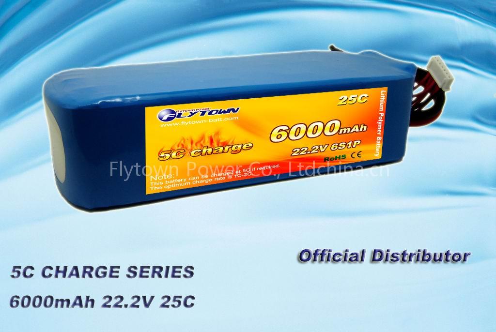 6000mAh 6S1P 25C
