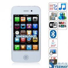 HiPhone 4GH Quad Band Dual Cards Dual Cameras WiFi Bluetooth Java Compass 3.5 - inch Touch Screen Ph