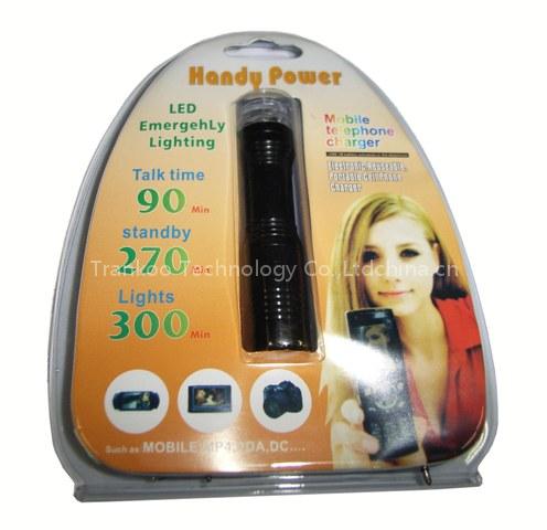 4 LED Flashlight Emergency Torch Charger for Mobile Phones