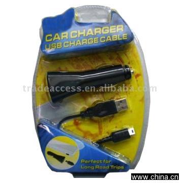 Nintendo NDS Lite Car Charger and USB Charge Cable