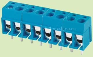 PCB screw terminal block connection
