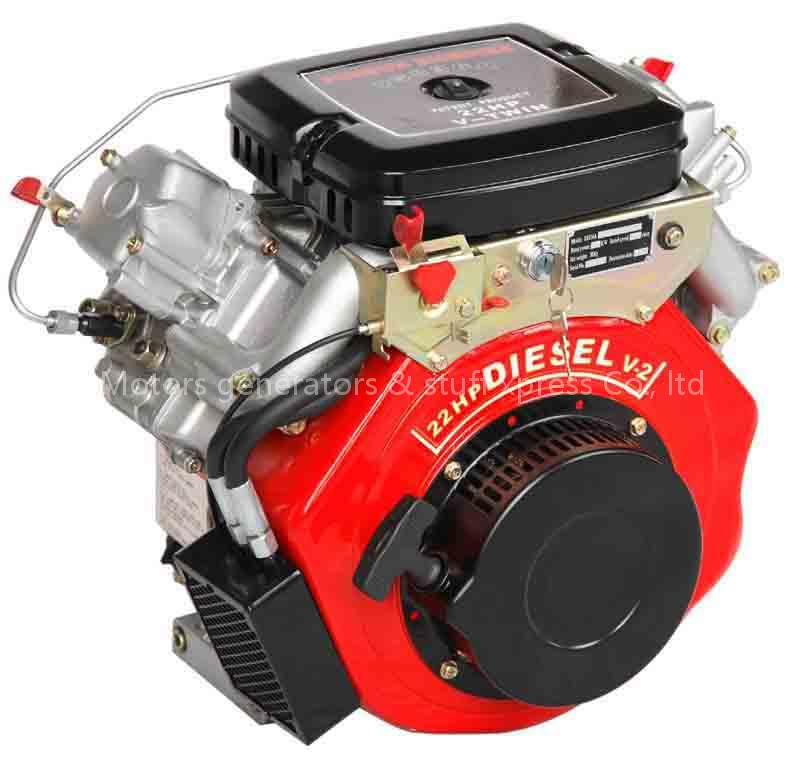 V-twin air-cool diesel engine