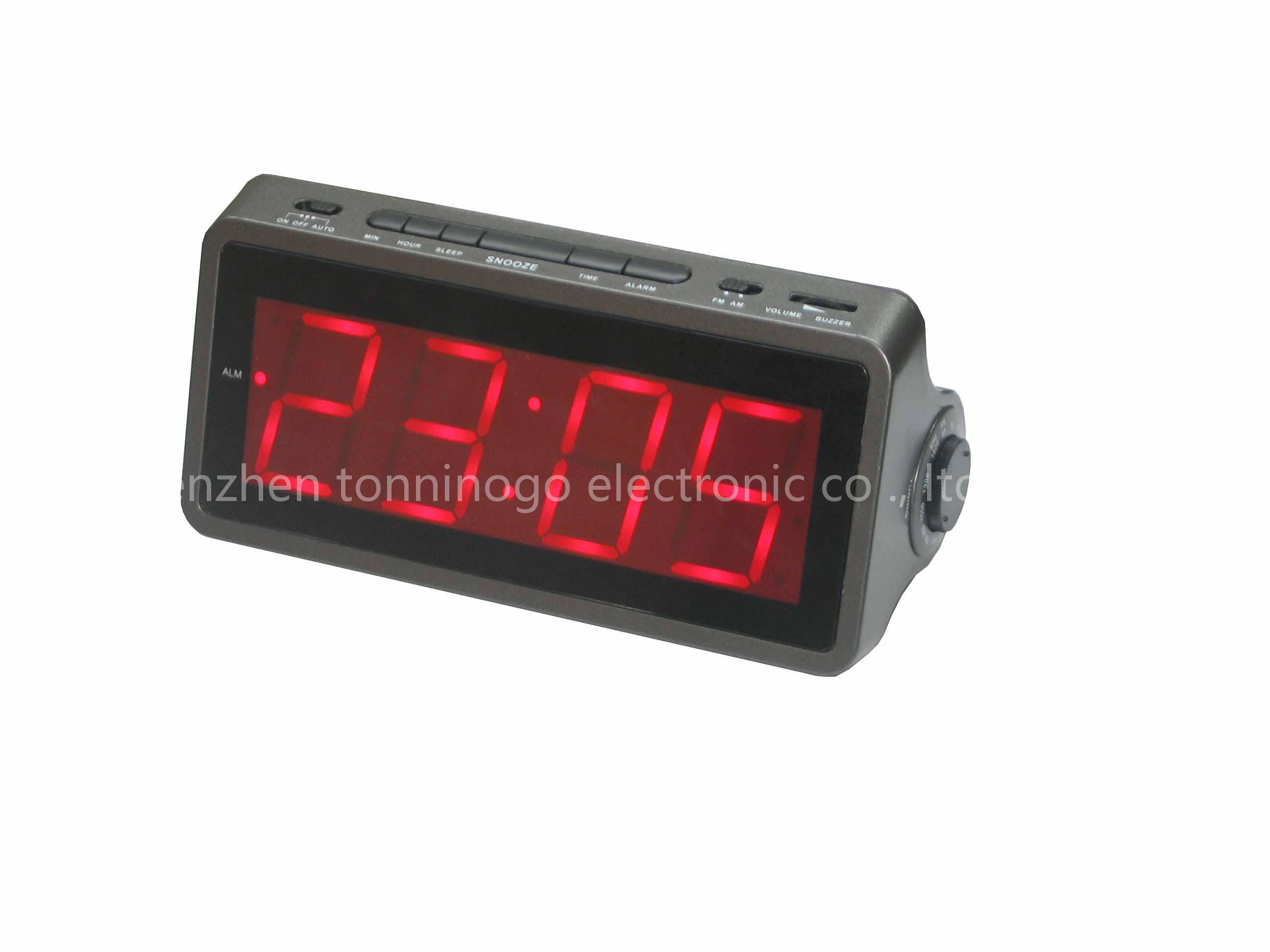 AM/FM LED ALARM CLOCK RADIO