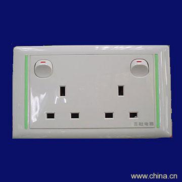 Switch Socket (13A Square Foot Socket)