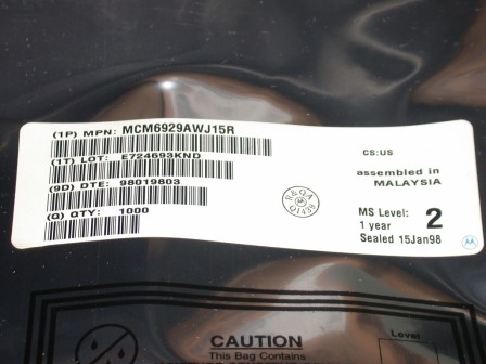 Canada MCM6929AWJ15R/256kx4 Bit Fast Static RAM