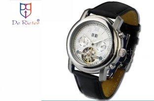 Leather mechanism watch