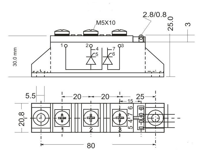 India High Voltage Thyristor Module