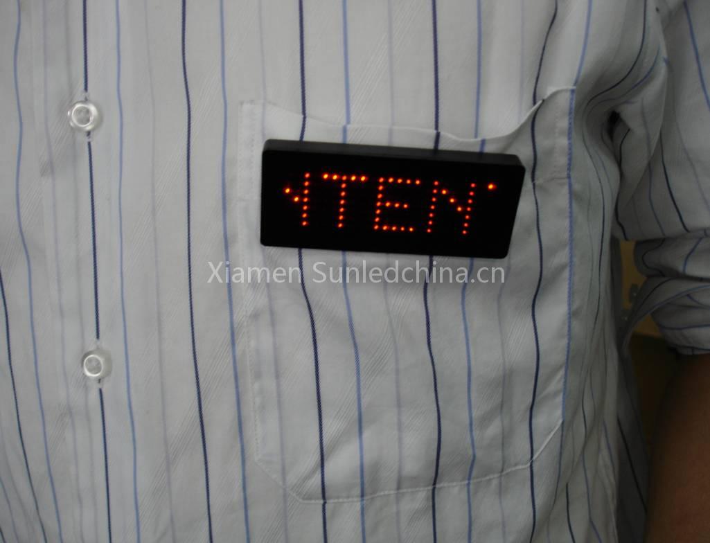 led name card