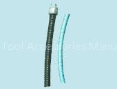 plastic coated tube and metal tie-in