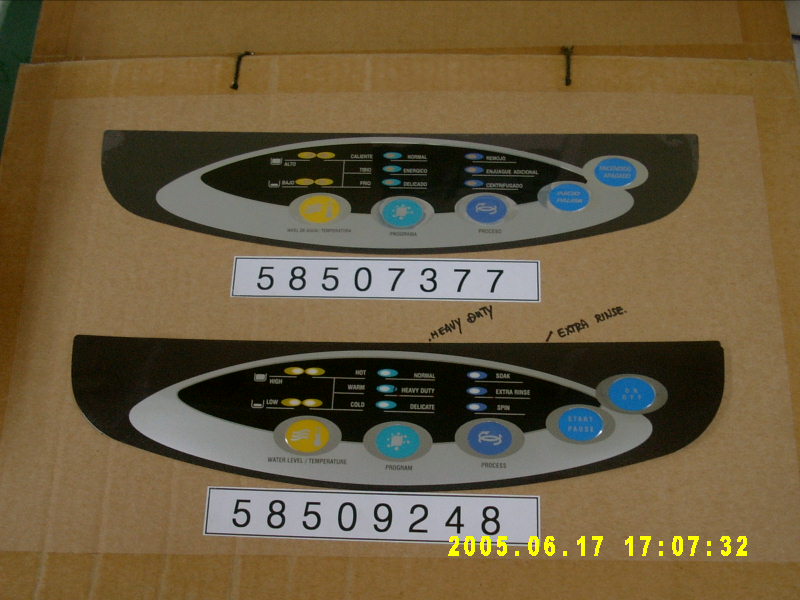 South Korea Membrane Plates For Washing Machines And Other Home Apllianc