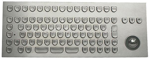 IP65 industrial kiosk keyboard with trackball