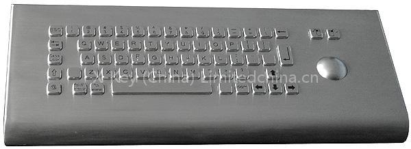 IP65 vandal proof stainless steel desk top keyboard with trackball