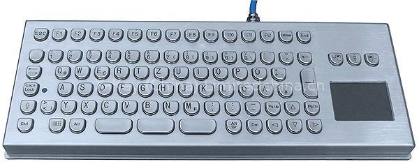IP65 vandal proof INTRINSICALLY SAFE INDUSTRIAL KEYBOARD with touchpad