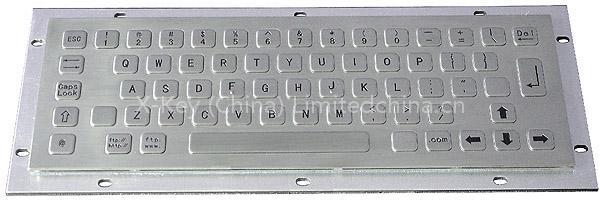 IP65 vandal proof stainless steel keyboard