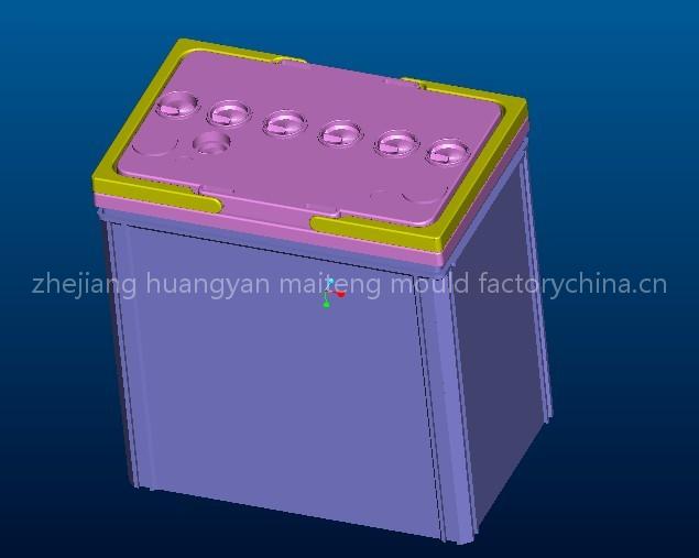 Car battery container mould