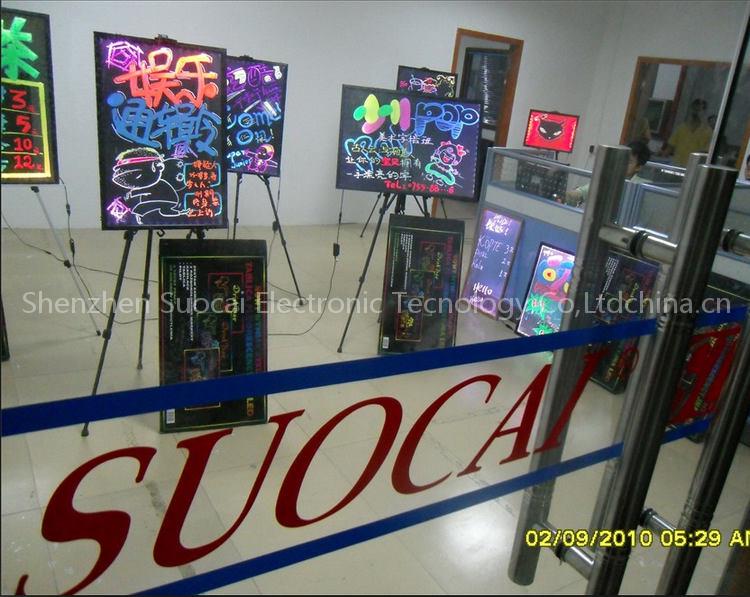 hand and remote led writing board