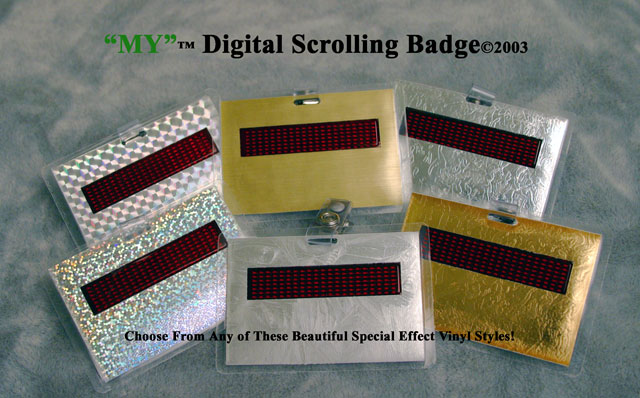 United States MY(TM) Programable Scrolling Badge (C)2003