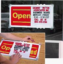 China (Mainland) Post Open&Closed Sign