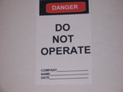 Australia Danger Tag
