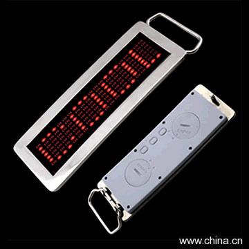 LED Scrolling Belt Buckles