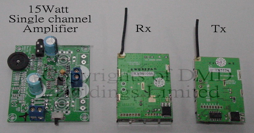 Hong Kong 2.4ghz Wireless Audio Module + 15w Single Channel Amplifier