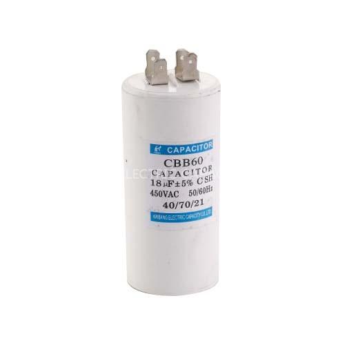 kaibang CBB60-18uF white capacitor