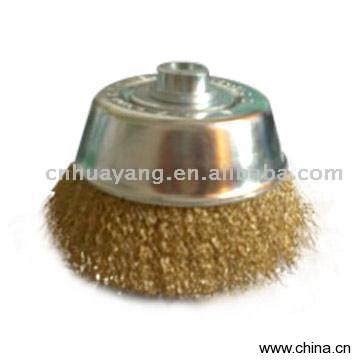 Wire Cup Brush with Strengthen Cover